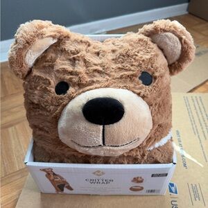 Brown Bear Plush Wrap Cozy Critter